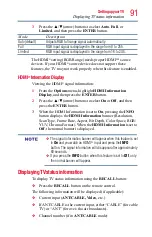 Preview for 91 page of Toshiba 32L1400U User Manual