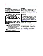 Preview for 2 page of Toshiba 32L1400UC User Manual