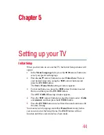 Preview for 44 page of Toshiba 32L1400UC User Manual