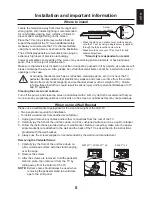 Предварительный просмотр 5 страницы Toshiba 32L23 DIGITAL Series Owner'S Manual