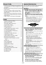 Предварительный просмотр 4 страницы Toshiba 32L2400 Series Owner'S Manual