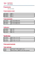 Preview for 104 page of Toshiba 32L2400U User Manual