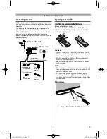 Предварительный просмотр 9 страницы Toshiba 32L255 Series Owner'S Manual