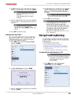 Предварительный просмотр 63 страницы Toshiba 32L310U18 Manual