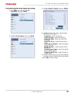 Предварительный просмотр 65 страницы Toshiba 32L310U18 Manual