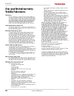 Preview for 64 page of Toshiba 32L310U20 Manual