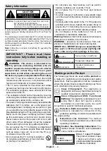 Preview for 4 page of Toshiba 32L3733 Operating Instructions Manual