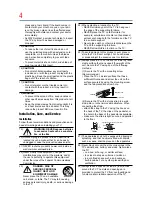 Preview for 4 page of Toshiba 32L4300UC User Manual