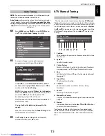 Preview for 15 page of Toshiba 32RL853B Owner'S Manual