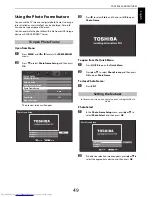 Preview for 49 page of Toshiba 32RL853B Owner'S Manual