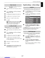 Preview for 57 page of Toshiba 32RL853B Owner'S Manual