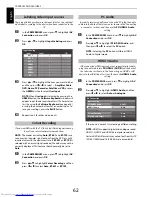 Preview for 62 page of Toshiba 32RL853B Owner'S Manual