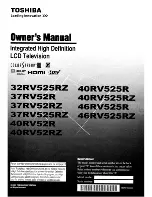 Toshiba 32RV525RZ Owner'S Manual preview