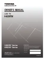 Preview for 1 page of Toshiba 32S255 Series Owner'S Manual