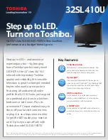 Preview for 1 page of Toshiba 32SL410U Brochure