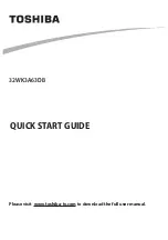 Preview for 1 page of Toshiba 32WK3A63DB Quick Start Manual