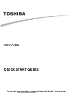 Preview for 1 page of Toshiba 32WK3C63DB Quick Start Manual