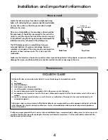 Preview for 4 page of Toshiba 32WL66 Owner'S Manual