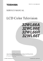 Toshiba 32WL66A Service Manual preview