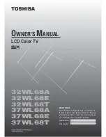 Toshiba 32WL68A Owner'S Manual preview