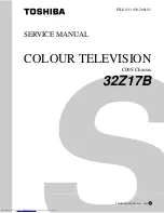 Предварительный просмотр 1 страницы Toshiba 32Z17B Service Manual