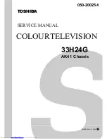 Toshiba 33H24G Service Manual preview