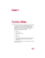 Предварительный просмотр 165 страницы Toshiba 3490CT - Portege - PIII 700 MHz User Manual