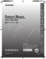 Preview for 1 page of Toshiba 34HD82 Owner'S Manual