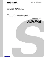 Toshiba 34HF84 Service Manual preview