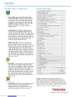 Preview for 2 page of Toshiba 34HF84 Specifications