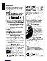 Preview for 2 page of Toshiba 34HF85 - 34" CRT TV Owner'S Manual