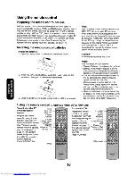 Preview for 16 page of Toshiba 34HF85 - 34" CRT TV Owner'S Manual