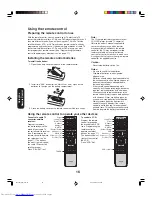 Предварительный просмотр 16 страницы Toshiba 34HF85C Owner'S Manual