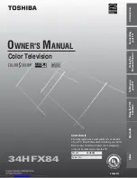 Preview for 1 page of Toshiba 34HFX84 Owner'S Manual