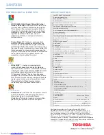 Preview for 2 page of Toshiba 34HFX84 Specifications