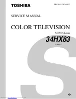 Preview for 1 page of Toshiba 34HX83 Service Manual