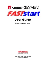 Preview for 1 page of Toshiba 352/452 User Manual