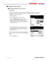 Preview for 8 page of Toshiba 352/452 User Manual