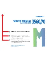 Toshiba 3560 Service Manual preview