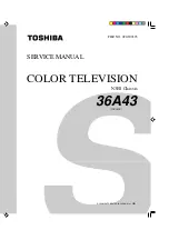 Preview for 1 page of Toshiba 36A43 Service Manual