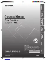 Toshiba 36AFX63 Owner'S Manual preview