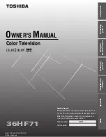 Toshiba 36HF71 Owner'S Manual preview