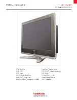 Toshiba 37HL57 Brochure preview