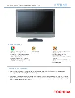 Preview for 1 page of Toshiba 37HL95 - 37" LCD TV Specifications