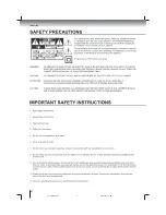 Preview for 2 page of Toshiba 3990 - SD DVD Player Owner'S Manual