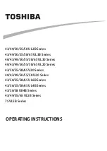 Предварительный просмотр 1 страницы Toshiba 40 U20 Series Operating Instructions Manual