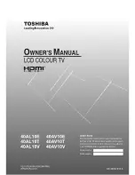 Toshiba 40AL10E Owner'S Manual preview