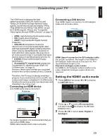 Предварительный просмотр 29 страницы Toshiba 40AL10E Owner'S Manual