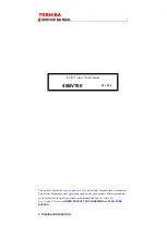 Toshiba 40BV700 Service Manual preview