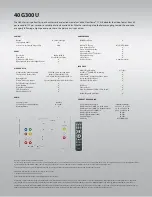 Preview for 2 page of Toshiba 40G300U Specifications